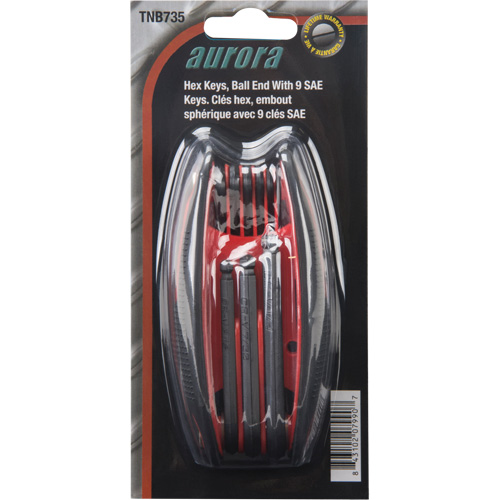 Ball End Fold-Up Hex Key Set, 9 Pcs., Imperial Pronet Distribution