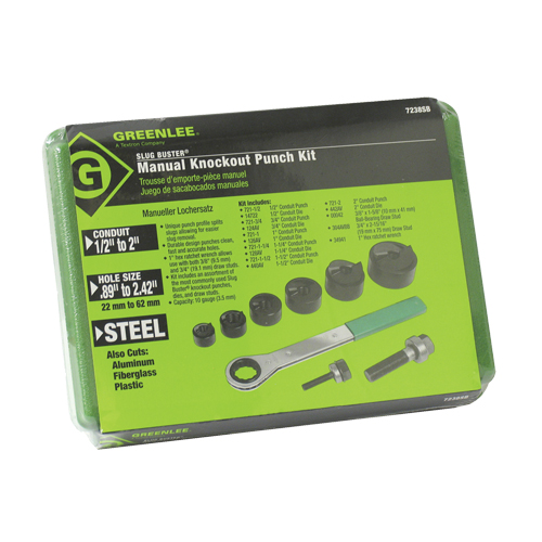 Ensemble de poinçonnage avec cliquet et poinçons SlugBuster Pronet Distribution