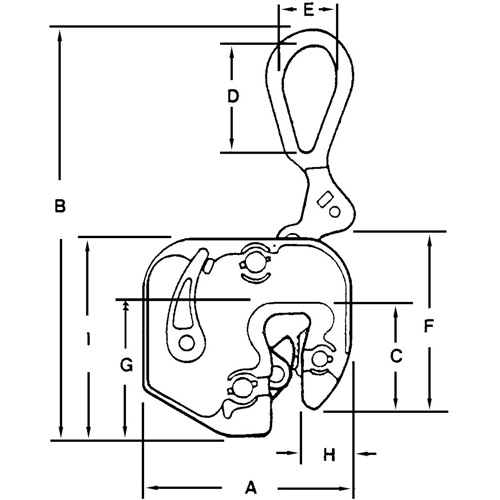 GXL Plate Clamp, 1000 lbs. (0.5 tons), 1/16" - 5/8" Jaw Opening Pronet Distribution