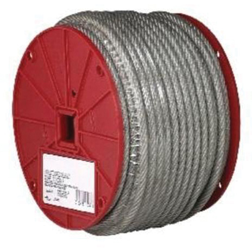 Wire Cable, 250' (76.2 m) x 3/32", 184 lbs. (0.092 tons), Vinyl Coated Pronet Distribution