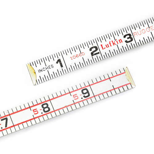 R&egrave;gle en bois pliante, 6' lo, Bois, Graduations de 1/6" Pronet Distribution