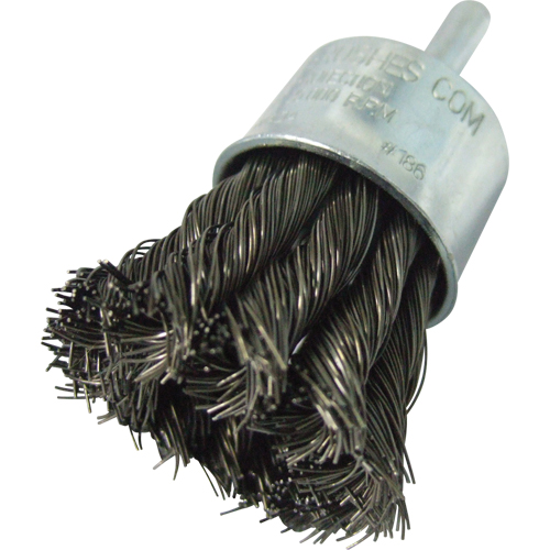 Knotted Wire End Brushes, 1" Dia., 0.014" Wire Dia., 1/4" Shank Pronet Distribution