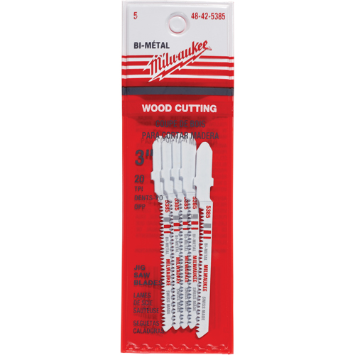 Lame de scie sauteuse, Bim&eacute;tal, Tige en T, 3" lo, 20 dents par pouce Pronet Distribution