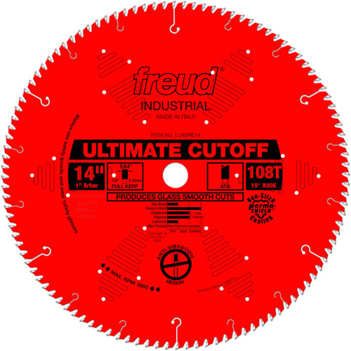 TCS Industrial Saw Blade - Crosscut & Finishing, 14", 108 Teeth, Wood Use Pronet Distribution