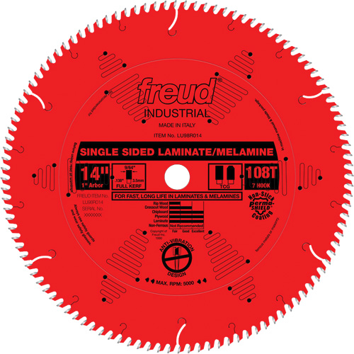 TCS Industrial Saw Blade - Chipboard, 14", 108 Teeth, Laminate Use Pronet Distribution