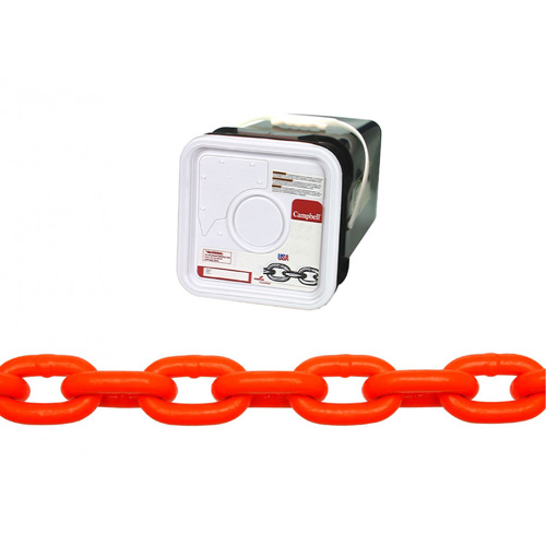 High Test Chain, Carbon Steel, 5/16" x 60' (18.3 m) L, Grade 43, 3900 lbs. (1.95 tons) Load Capacity Pronet Distribution