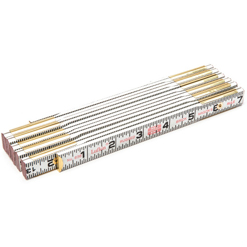 R&egrave;gle de maçon Red End, 6' lo, Bois, Graduations de 1/16" Pronet Distribution