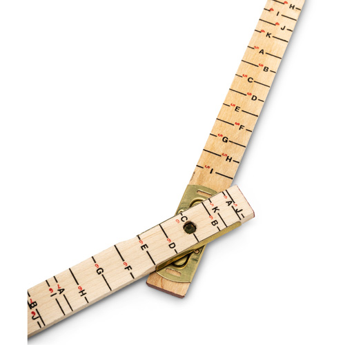 R&egrave;gle de maçon surdimensionn&eacute; Red End, 6' lo, Bois, Graduations de 1/16" Pronet Distribution