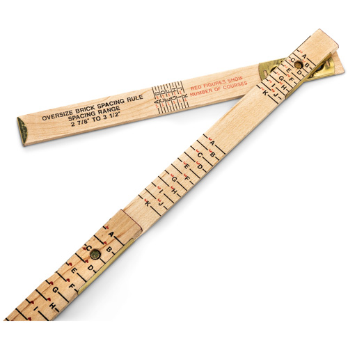 R&egrave;gle de maçon surdimensionn&eacute; Red End, 6' lo, Bois, Graduations de 1/16" Pronet Distribution