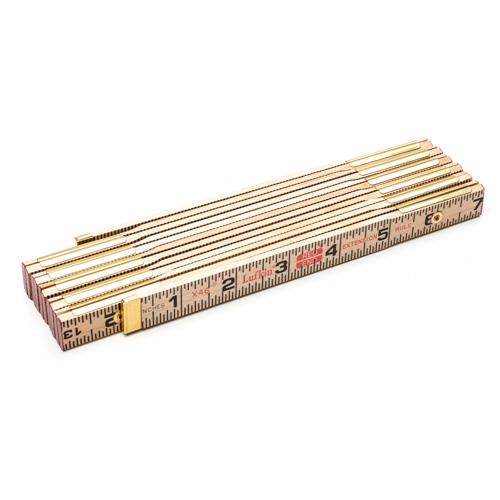 R&egrave;gle pliante, 6' lo, Bois, Graduations de 1/16" Pronet Distribution