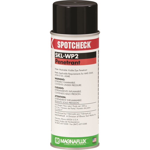 Spotcheck&reg; Penetrants - SKL-WP2 Water Washable Penetrants, Aerosol Can Pronet Distribution