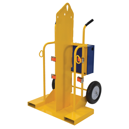 Chariot pour chalumeau et bouteille de soudage, Roues Pneumatique, Base de 24" la x 19-1/2" lo, 500 lb Pronet Distribution