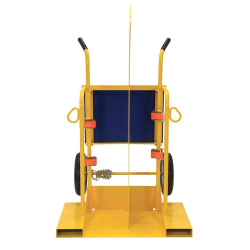Chariot pour chalumeau et bouteille de soudage, Roues Pneumatique, Base de 24" la x 19-1/2" lo, 500 lb Pronet Distribution