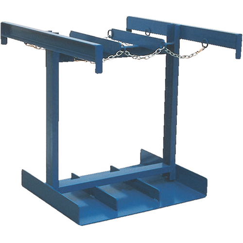 Chariot pour bouteilles, Roues Caoutchouc, Base de 35" la x 38" lo, 500 lb Pronet Distribution