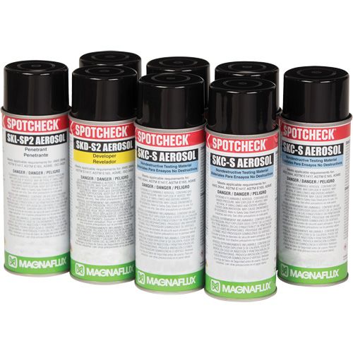 Solvent Removable Visible Penetrant Testing Kits, Kit Pronet Distribution