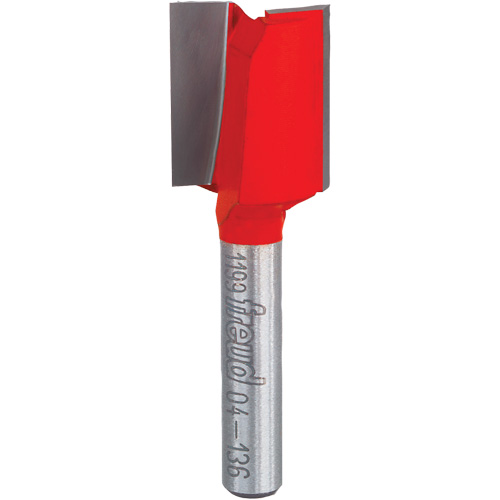 Router Bit - Double Flute Straight Bit, 5/8" Dia., 7/8" H, 2-1/8" L, 1/4" Shank Pronet Distribution