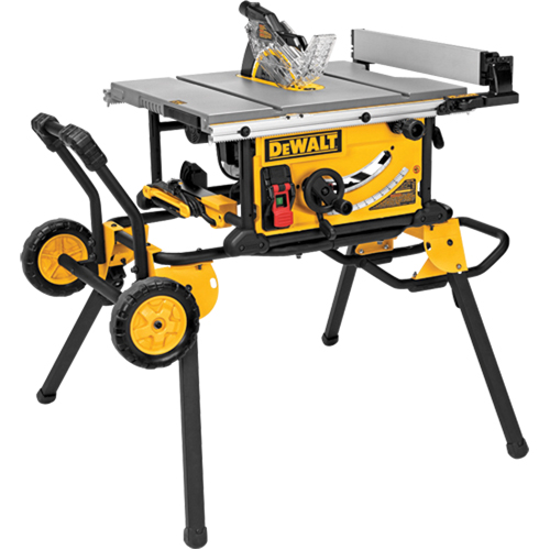 Jobsite Table Saw With Rolling Stand, 15 A, 4800 RPM Pronet Distribution