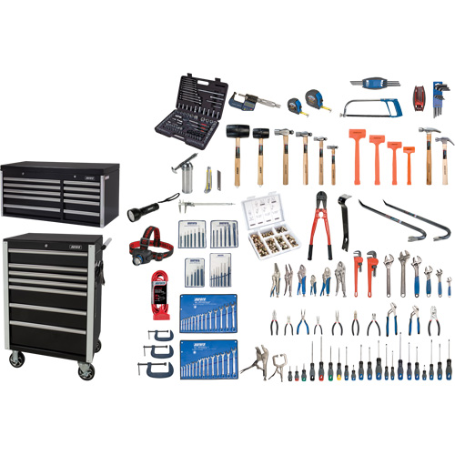 Ensemble d'outils ultime avec coffre en acier et chariot, 358 morcea Pronet Distribution