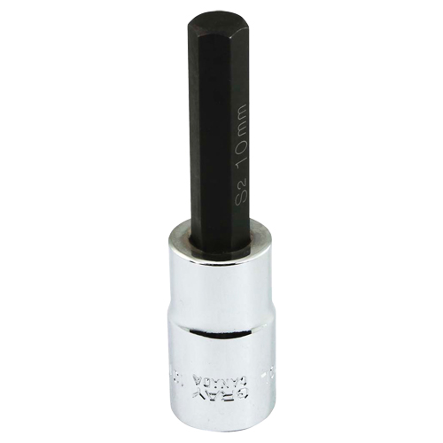 Bit Socket, Hex, 10 mm x 81 mm L, 1/2" Square Drive Drive Pronet Distribution