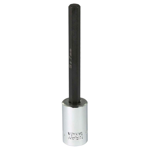 Extra Long Bit  Socket, 7 mm x 4" L, 3/8" Drive Pronet Distribution