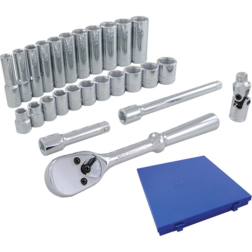 Socket & Attachment Set, 26 Pcs, 3/8" Drive Size, Deep Pronet Distribution