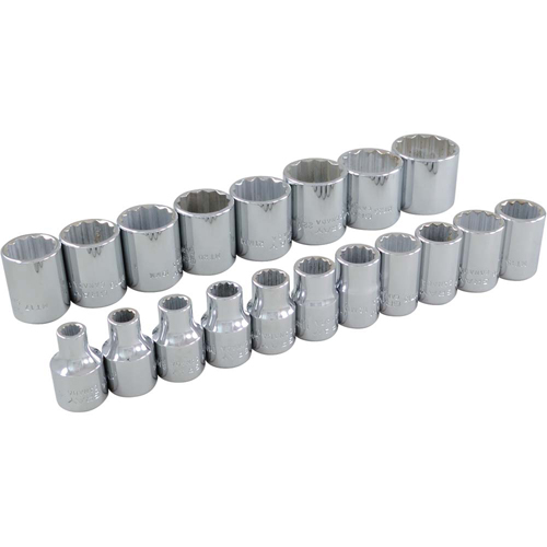 Jeu de douilles, 19 Mcx, Prise de 3/8" Pronet Distribution