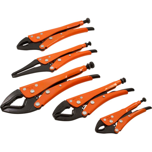 Locking Plier Set, 5 Pieces Pronet Distribution