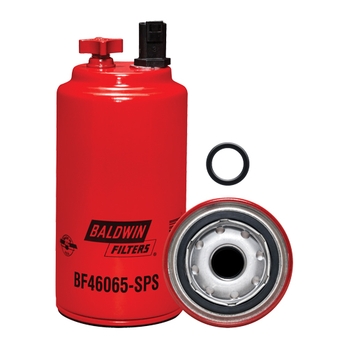 BF46065-SPS Filtre &agrave; carburant s&eacute;parateur d'eau &agrave; visser avec drain, orifice pour capteur et capteur r&eacute;utilisable Pronet Distribution