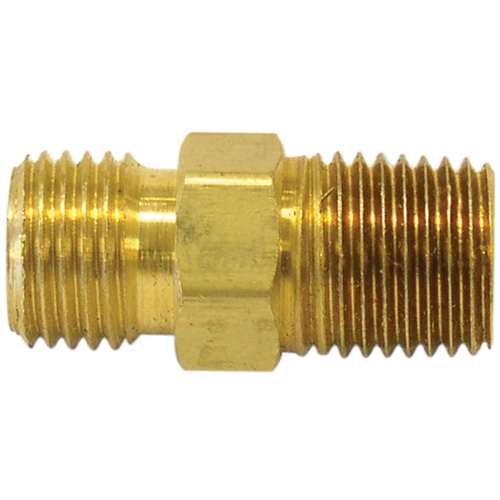 Reducer/Adapter Fitting, 1/4" x 1/4" Dia, Brass Pronet Distribution