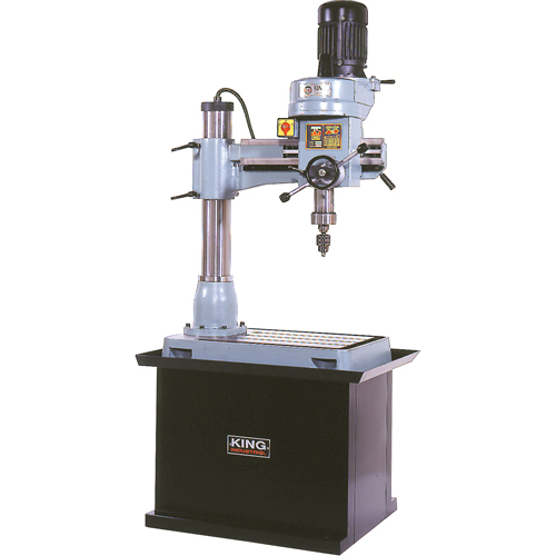 Perceuse-Fraiseuse Radiale, 1/2" Mandrin, 5 Vitesse(s), 21-5/8" la X 19-5/8" lo, #3 Morse Pronet Distribution