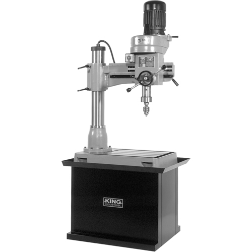 Perceuse-Fraiseuse Radiale, 1/2" Mandrin, 5 Vitesse(s), 21-5/8" la X 19-5/8" lo, #3 Morse Pronet Distribution