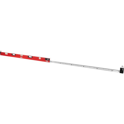Niveau extensible RedStick, Poutre en I, 12' lo, Aluminium, 3, Magn&eacute;tique Pronet Distribution