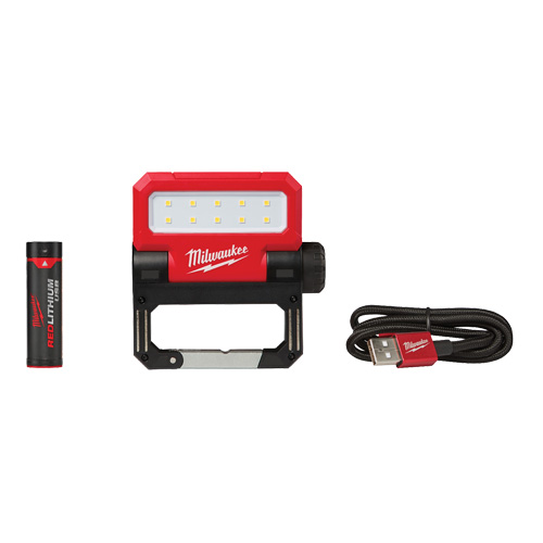 USB Rover Pivoting Flood Light, LED, 550 Lumens, Rechargeable Batteries Pronet Distribution