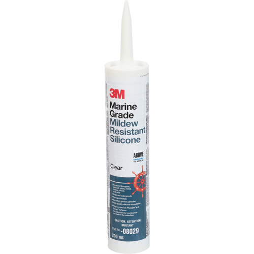 Produit d'&eacute;tanch&eacute;it&eacute; &agrave; base de silicone de calibre marin, 296 ml, Cartouche, Transparent Pronet Distribution