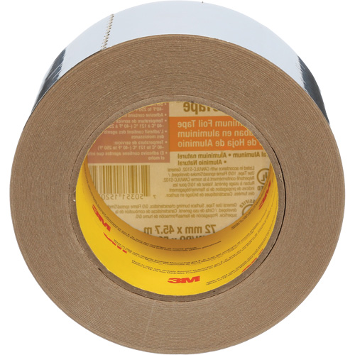 Venture Tape Aluminum Foil Tape, 1.8 mils Thick, 72 mm (3") x 45.7 m (150') Pronet Distribution
