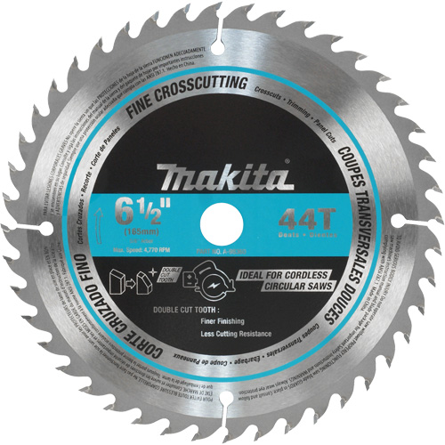 Lame de scie circulaire, 6-1/2", 44 dents, Pour Bois Pronet Distribution