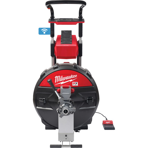 Machine &agrave; tambour d&eacute;gout MX Fuel avec PowerTredz, &eacute;lectrique, 5/8" x 100' et 3/4" x 100' Pronet Distribution