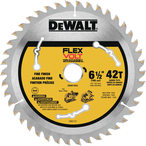 Lame TrackSaw FlexVolt, 6-1/2", 42 dents, Pour Bois Pronet Distribution
