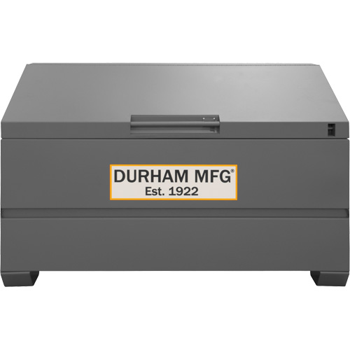 Jobsite Sloped Lid Storage Box, 60" x 30" x 39-3/8", Steel, Grey Pronet Distribution
