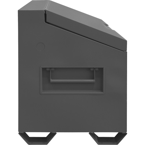 Jobsite Sloped Lid Storage Box, 60" x 30" x 39-3/8", Steel, Grey Pronet Distribution