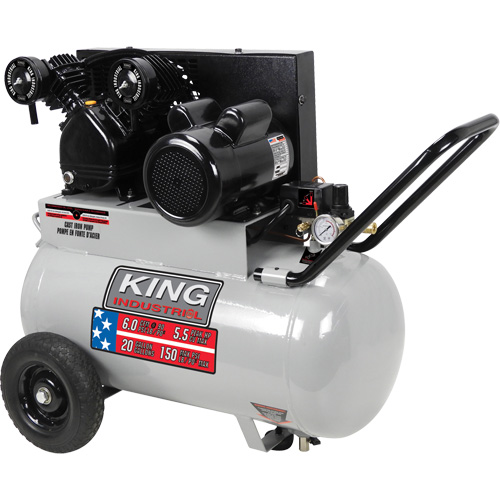 Compresseur &agrave; air, &eacute;lectrique, 20 gal. (24 gal. US), 150 PSI, 120/1/240/1 V Pronet Distribution