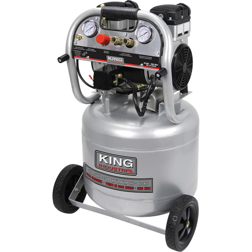 Compresseur &agrave; air sans huile ultra silencieux, &eacute;lectrique, 10 gal. (12 gal. US), 125 PSI, 120/1 V Pronet Distribution