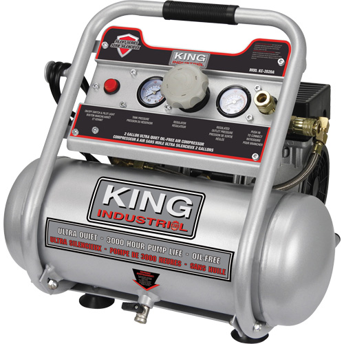 Compresseur &agrave; air sans huile, &eacute;lectrique, 2 gal. (2,4 gal. US), 125 PSI, 120/1 V Pronet Distribution