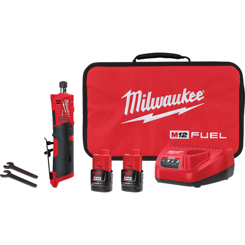 M12 Fuel Straight Die Grinder Kit, 1/4" Collet, 12 V, Lithium-Ion Pronet Distribution