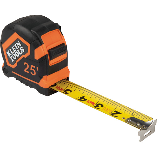 Ruban &agrave; mesurer avec agrafe de ceinture, 25', Marques de goujon 1/16" Pronet Distribution