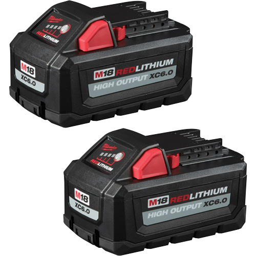 Redlithium High Output XC6.0 Battery Packs, Lithium-Ion, 18 V, 6 Ah Pronet Distribution