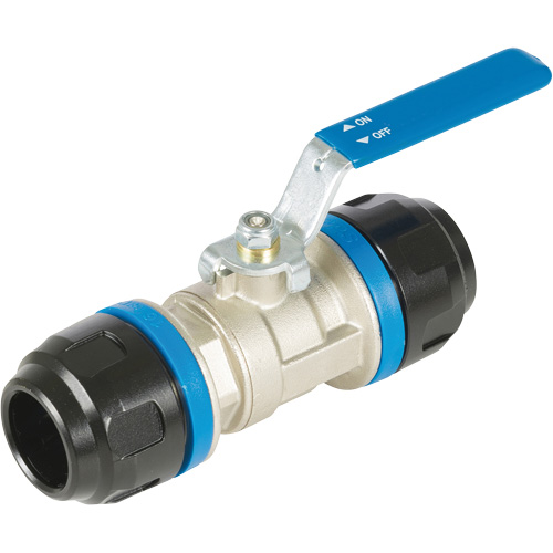 Standard Ball Valve, Aluminum, Manual, 1", Push Pronet Distribution