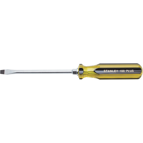 Tournevis pour &eacute;crous &agrave; fente 100 PLUS, Tige de 5/16", Ronde, 11" lo, Prise en Plastique Pronet Distribution