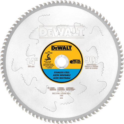 Stainless Steel Cutting Saw Blade, 14", 90 Teeth, Metal Use Pronet Distribution