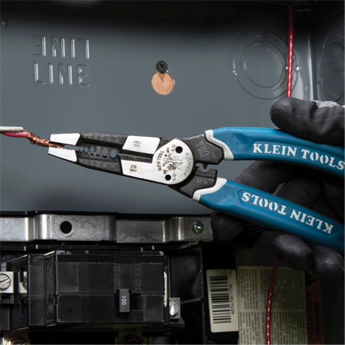Klein-Kurve&reg; Heavy-Duty Wire Stripper, Cutter & Crimper Multi-Tool, 8-1/4" L, 8 - 20 AWG Pronet Distribution